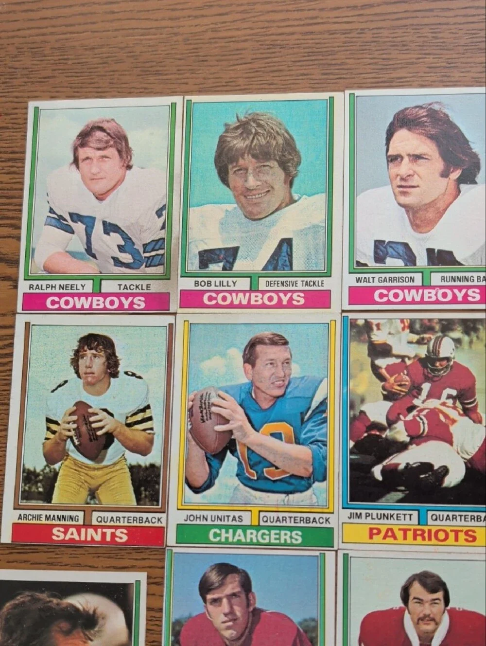 Vintage 1973 NFL Football Card Lot - Multi Team - Picture 2 of 8